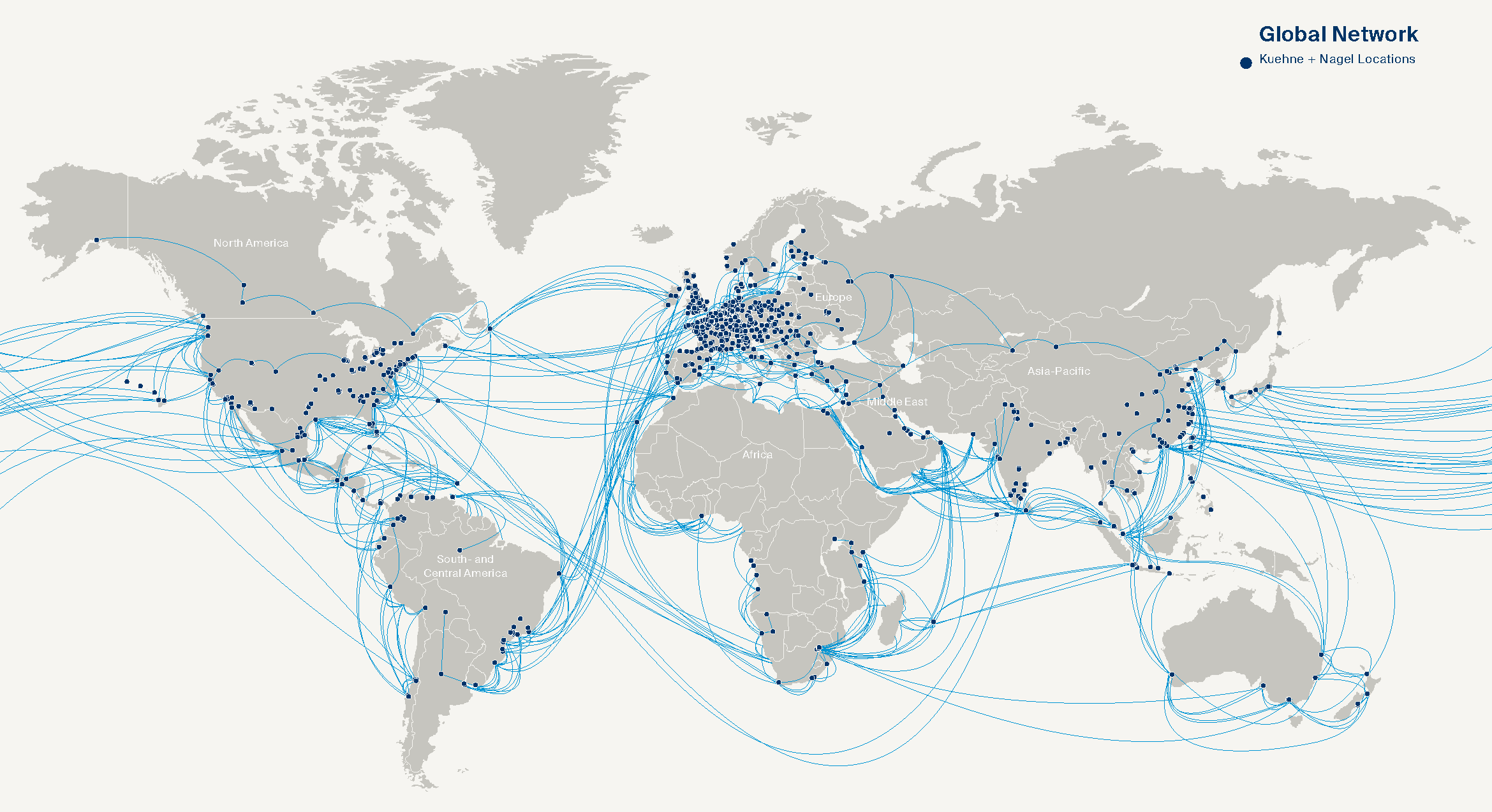 Wereldwijd netwerk voor FCL-verzending